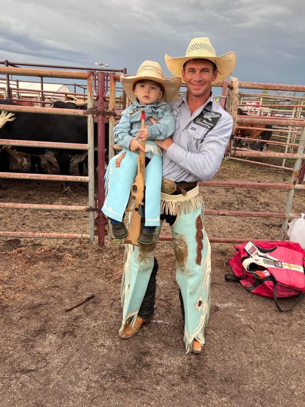 Pictured above: Jace Angus and son, Ryat