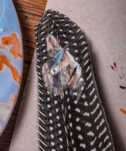 Custom painted feather fallon francis