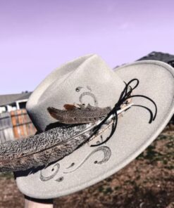 custom burned cowgirl hat your design fallon francis
