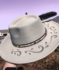 custom burned hat fallon francis
