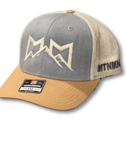 light blue-gold MTNMN Trucker Cap