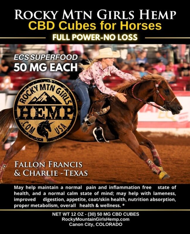 50 MG CBD Cubes for Horses 2024 label_Fallon Francis & Caspian-TX_website
