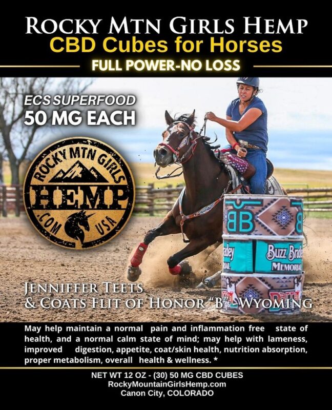 50 MG CBD Cubes for Horses 2024 label_Jenniffer Teets & B-WY_website