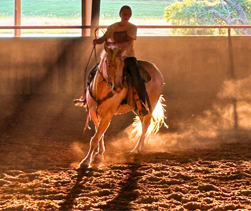 Farra Francis & Ori training in Texas_Rebel-Faith Contributor_RanchnVibes_2024
