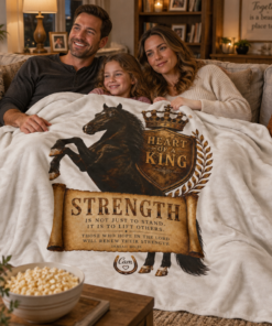 Horse of Kings plush velveteen blanket.png